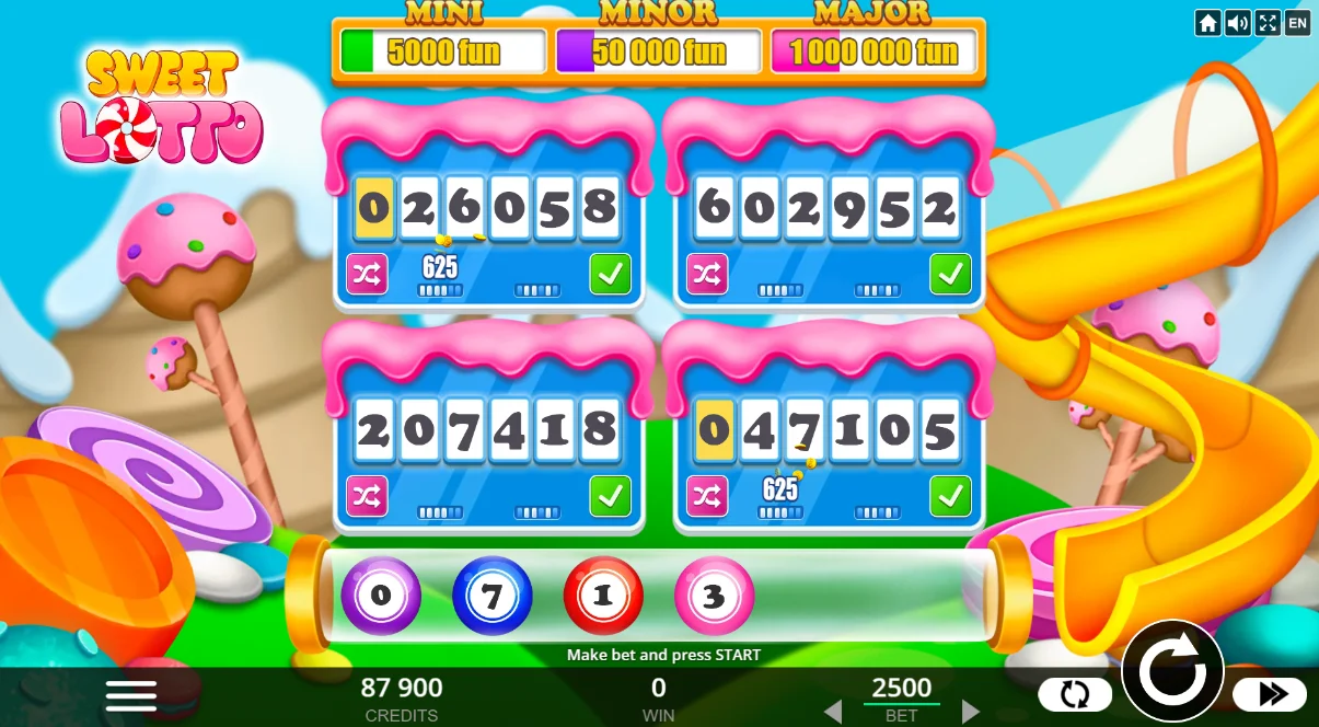 Sweet Lotto играть онлайн бесплатно