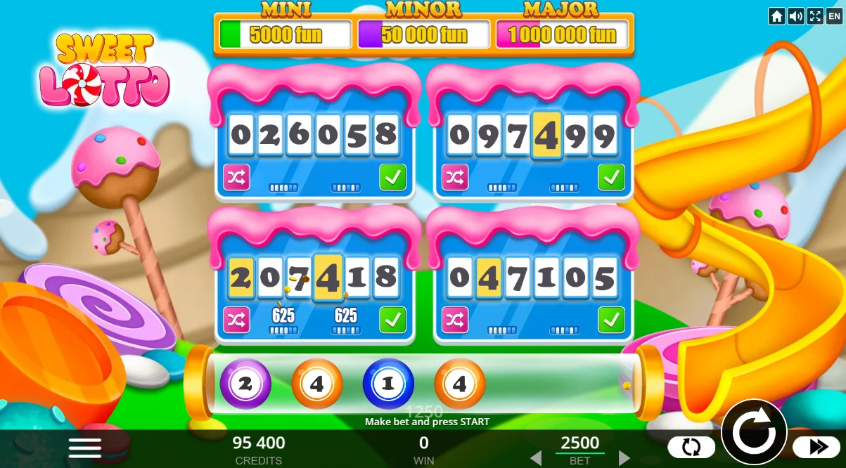 Sweet Lotto игровой аппарат
